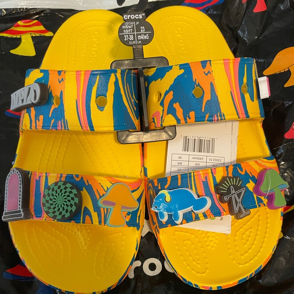 Diplo x crocs slides